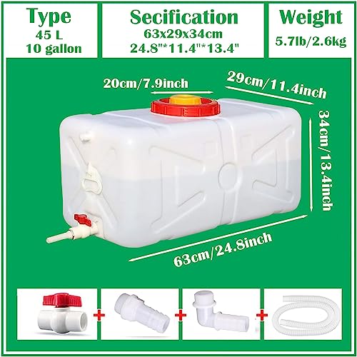 20 Gallon Water Storage Containers for Camping, 80L Large Capacity Water Tank with Spigot