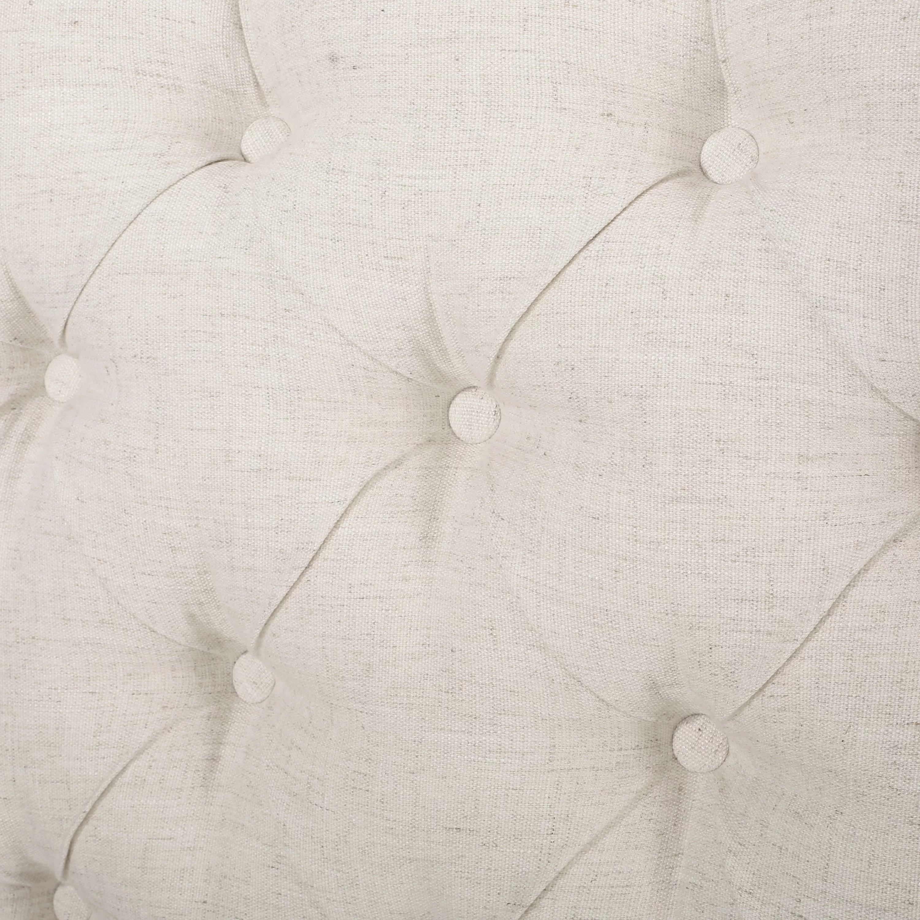 Noble House Ashley Full/Queen Wingback Tufted Beige Fabric Headboard