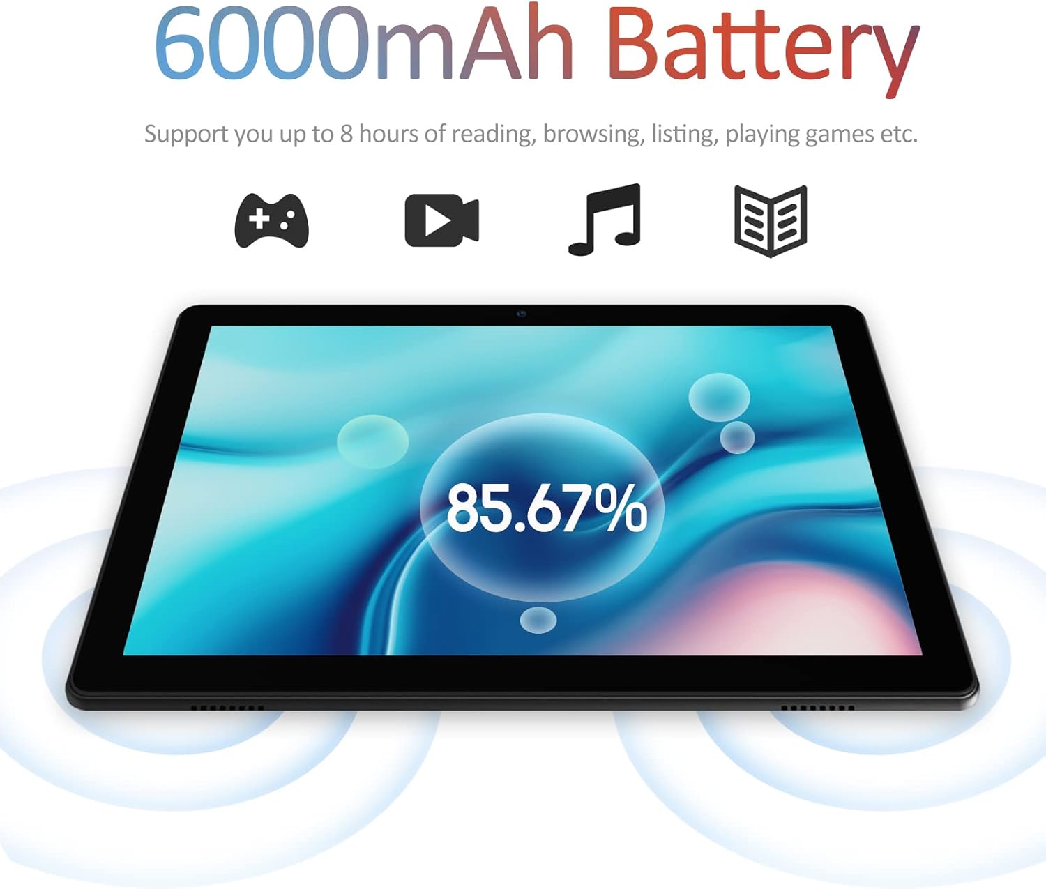 Android Tablet 10 inch 2022 Android 10.0 OS WiFi Tablets PC with 10.1'' IPS HD Display, 32GB ROM Storage, Quad Core Processor, 6000mAh Battery