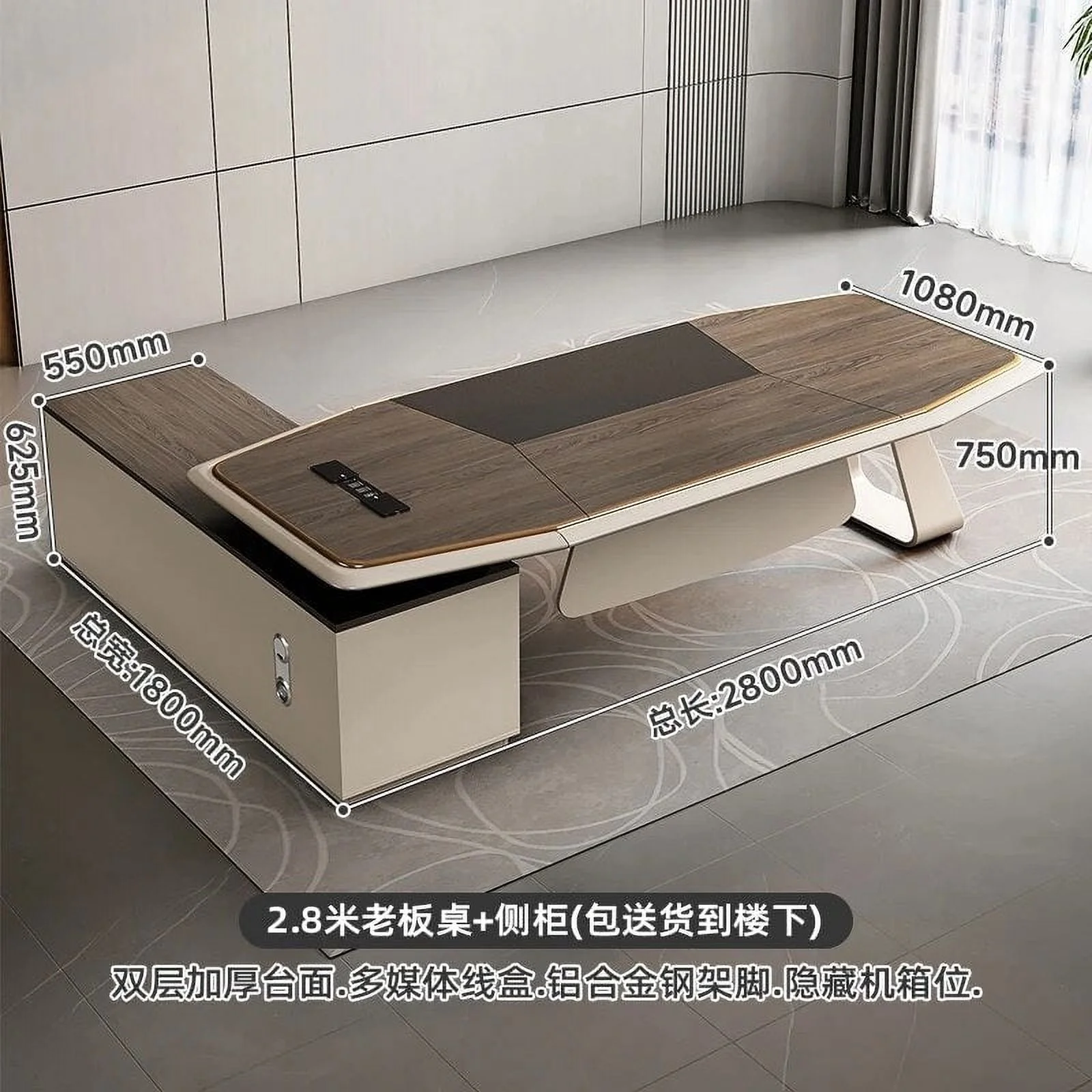 Standing L Shaped Office Desk Conference Writing Executive Floor Computer Desks Modern Long Mesa Escritorio Modern Furniture