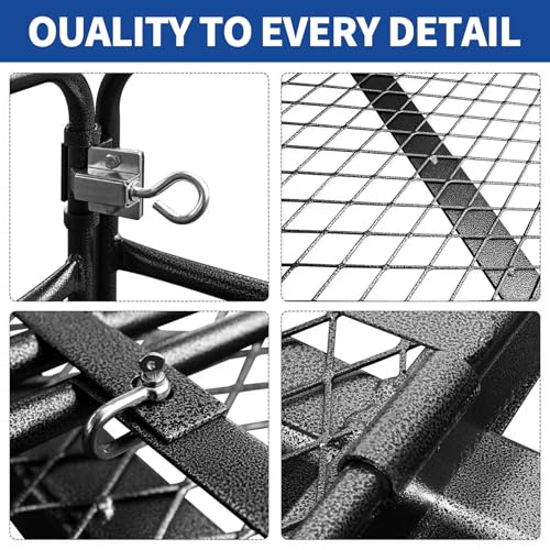 PENSUN Folding Hitch Mount Cargo Carrier, 60" x 24" x 14" Trailer Hitch Cargo Rack &ndash
