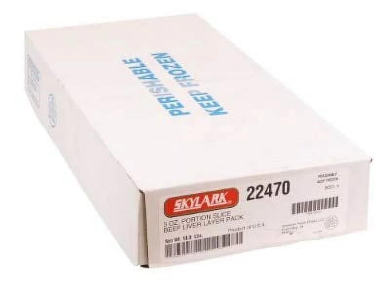 Skylark Meats Sliced Liver, 4 Ounce -- 40 Per Case.