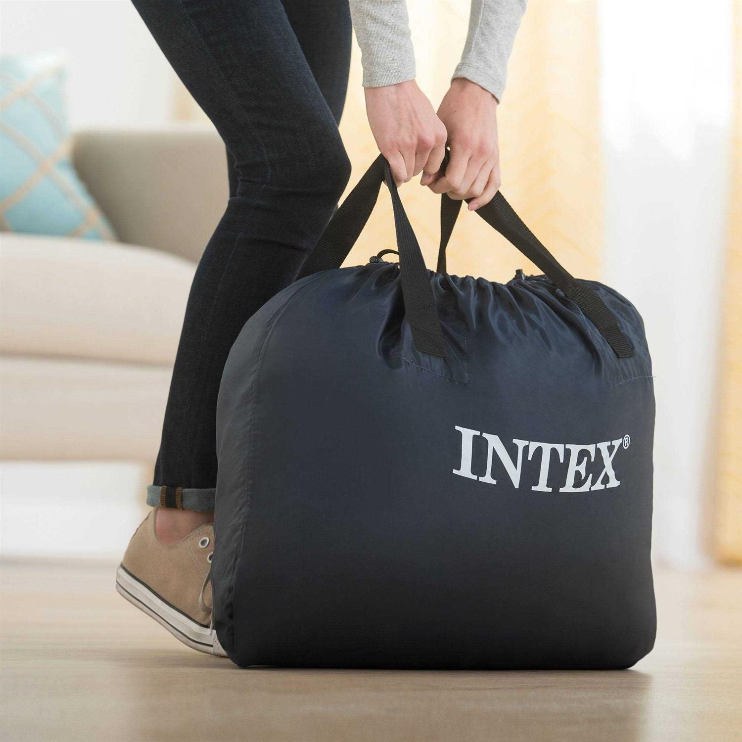 Intex 64427ED Dura-Beam Deluxe Ultra Plush Air Mattress w/Built-in Pump - Sports Supplies Online Store