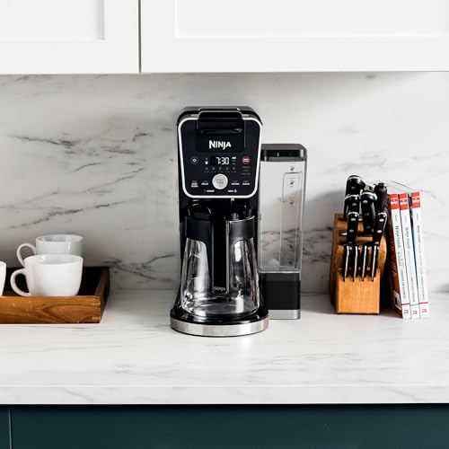 Ninja CFP451CO DualBrew System 14-Cup Coffee Maker, Single-Serve Pods & Grounds, 4 Brew Styles, Built-In Fold Away Frother