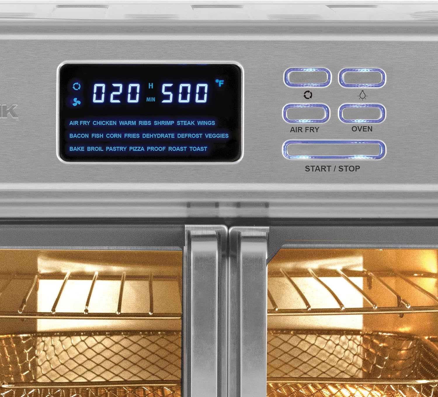 Kalorik MAXX® Digital Air Fryer Oven, 26 Quart, 10-in-1 Countertop Toaster Oven & Air Fryer Combo-21 Presets up to 500 degrees