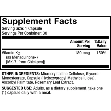 Vitamin K2 by Dr. Mercola - Kansas Nuitrition - HNZSDS