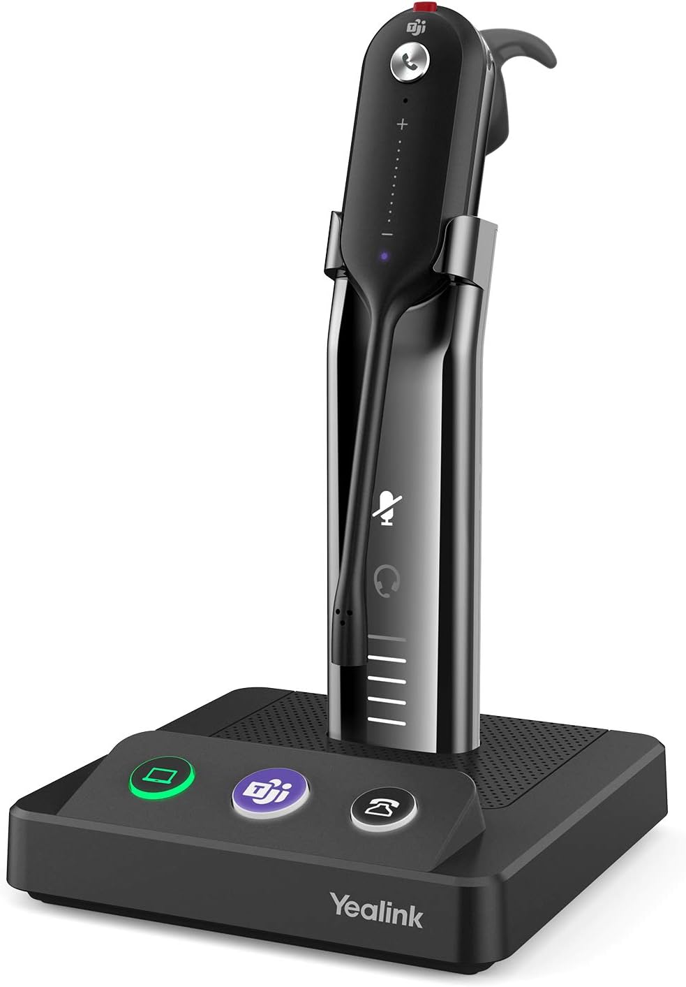 Yealink WH63 Wireless Headset with Microphone for Computer PC Laptop Teams Certified Headset Office IP VoIP Phones Noise Canceling Mic Single Ear