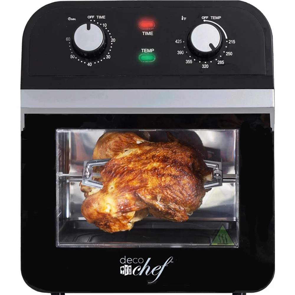 Deco Chef OVENAIRBLK XL 12.7 QT Multi-Function Extra Large Capacity Convection Oven Airfryer - (OPEN BOX)