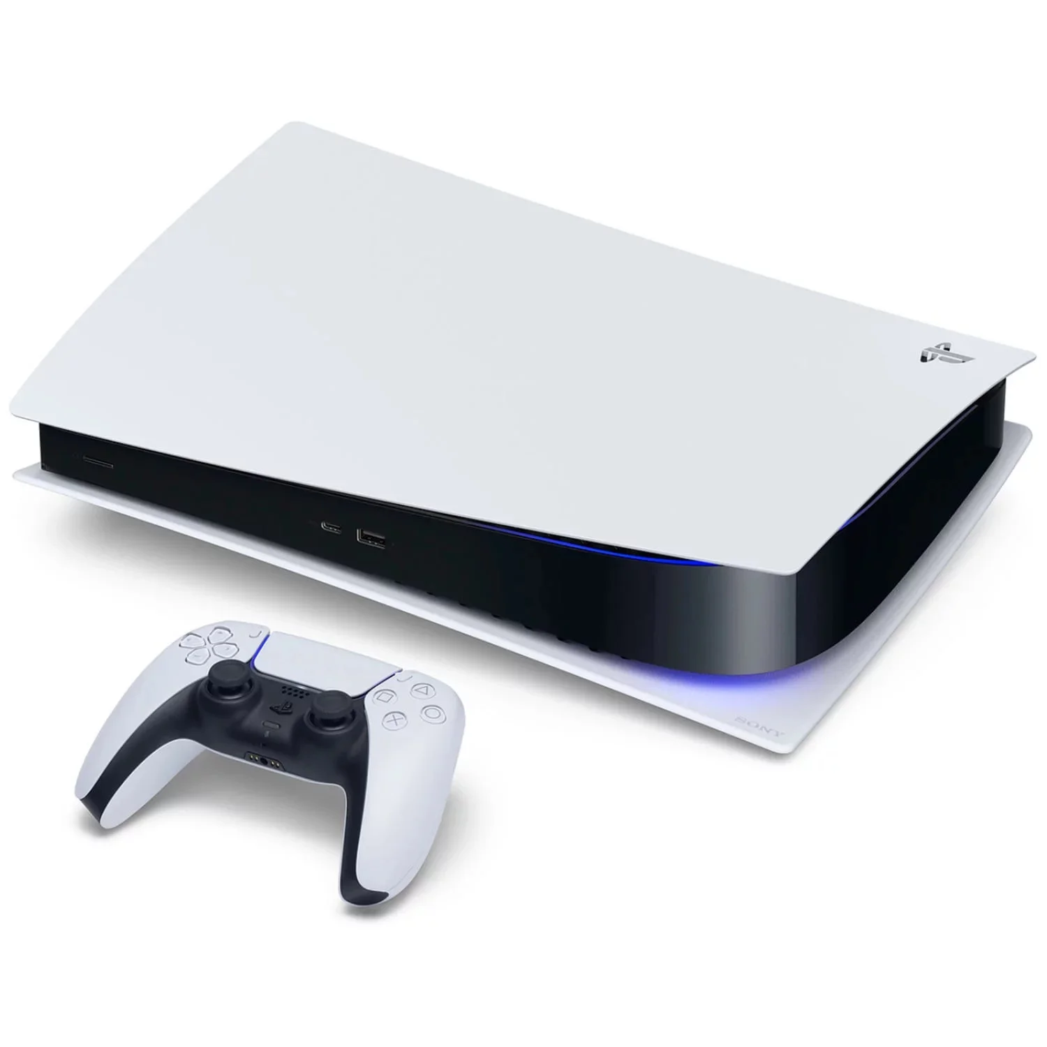 Sony Playstation 5 Disc Edition Horizon Forbidden West Bundle with Extra Purple Controller and Microfiber Cleaning Cloth - Radiant Selections