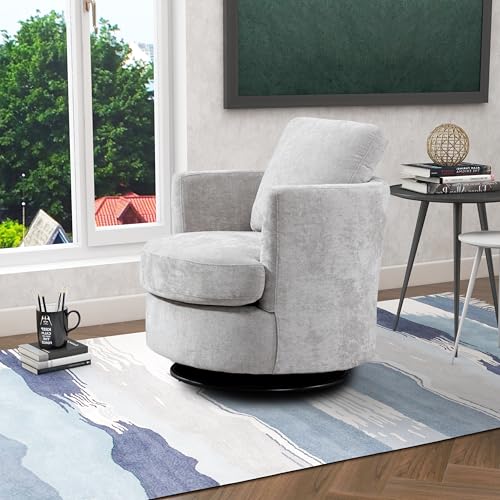 ODUWA Swivel Barrel Chair Set of 2