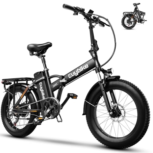 1000W Folding Electric Bike,48V 20AH Removable Battery E Bike,30+MPH,80 Miles Max Range Electric Bike for Adults,20" Fat Tire Foldable ebike