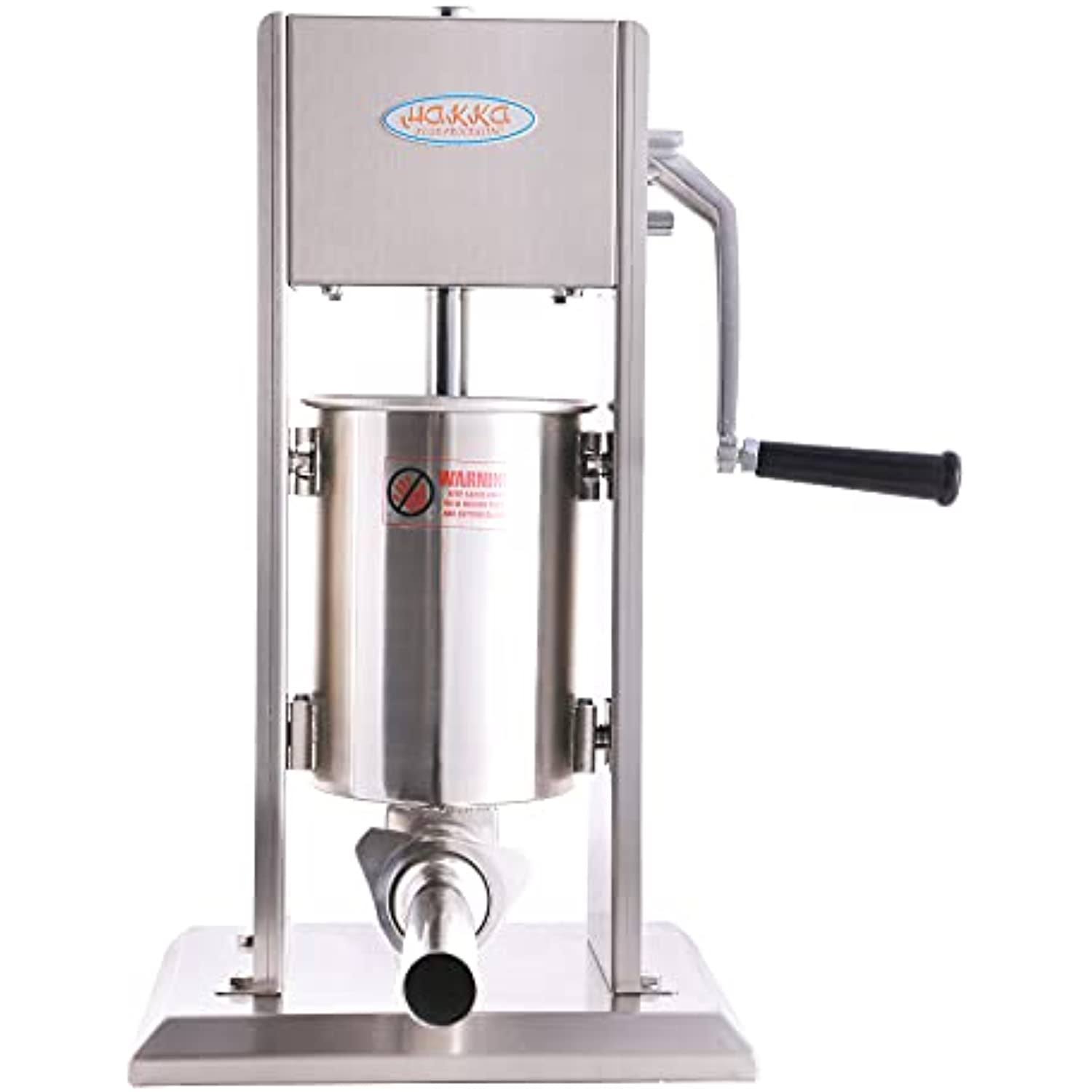 Hakka 7 Lb/3 L Sausage Stuffer 2 Speed Stainless Steel Vertical 5-7 lb Sausage Maker