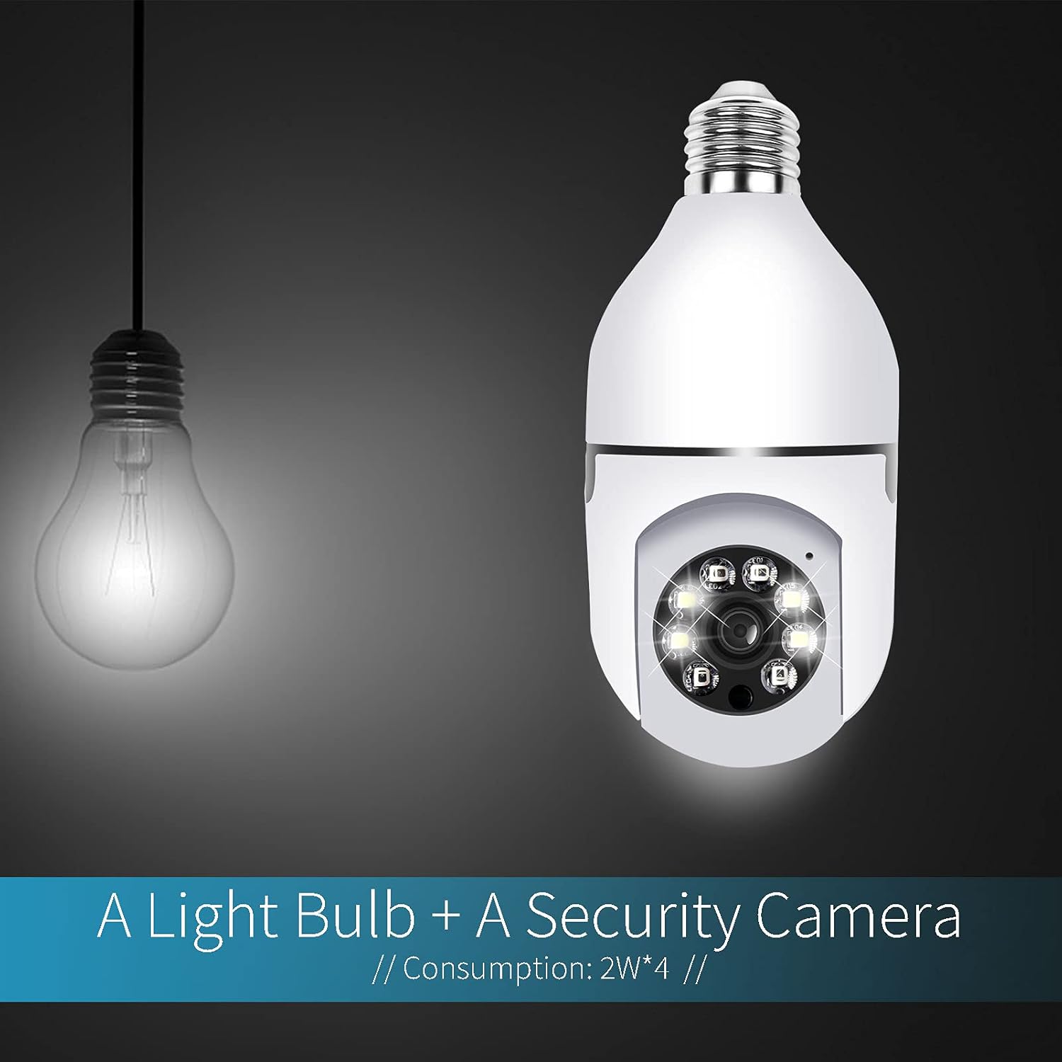 Pan Tilt Security Camera, Full-HD 1080P Wireless Wi-Fi IP Camera