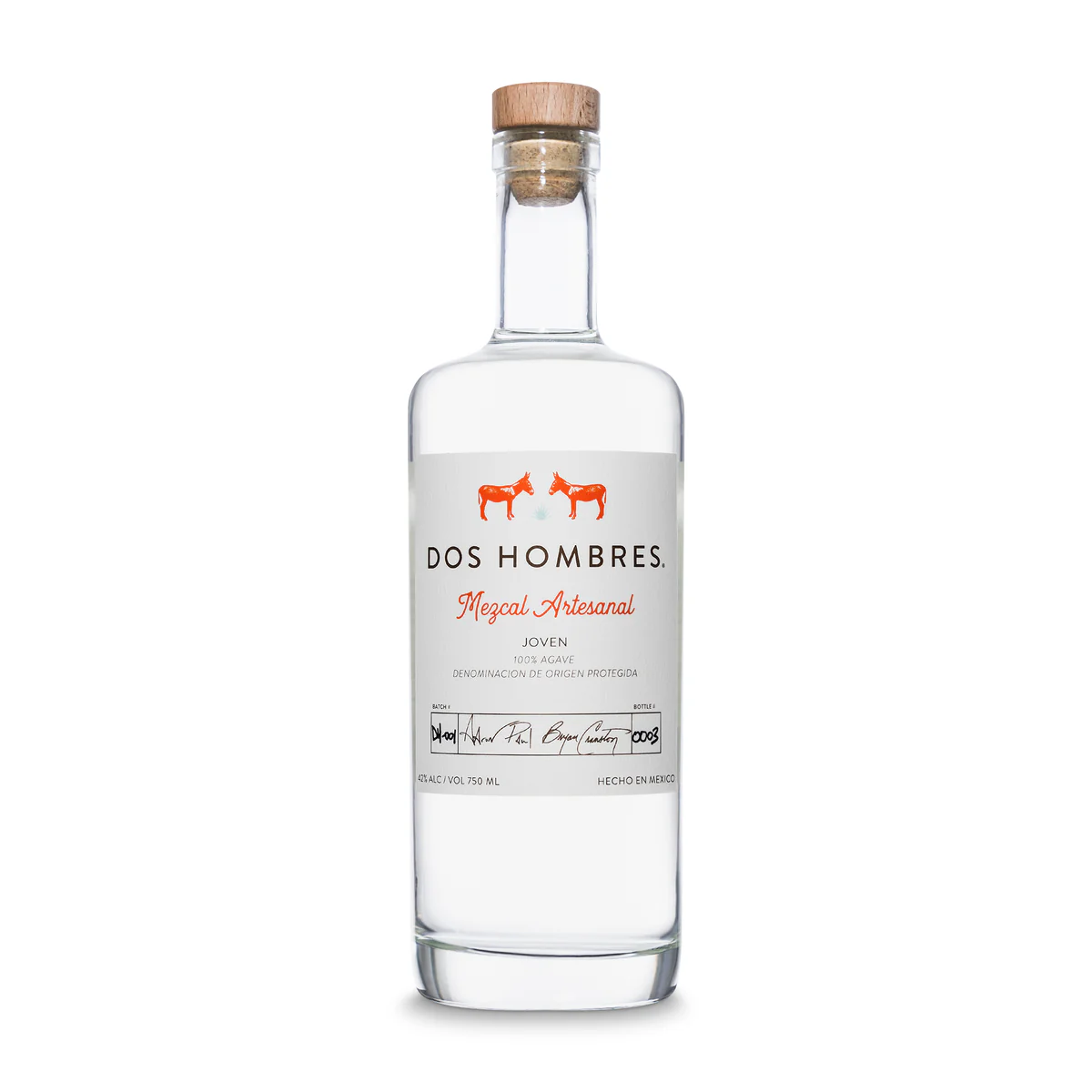 Dos Hombres Mezcal Espadin Joven 750ml - Nestor Liquor