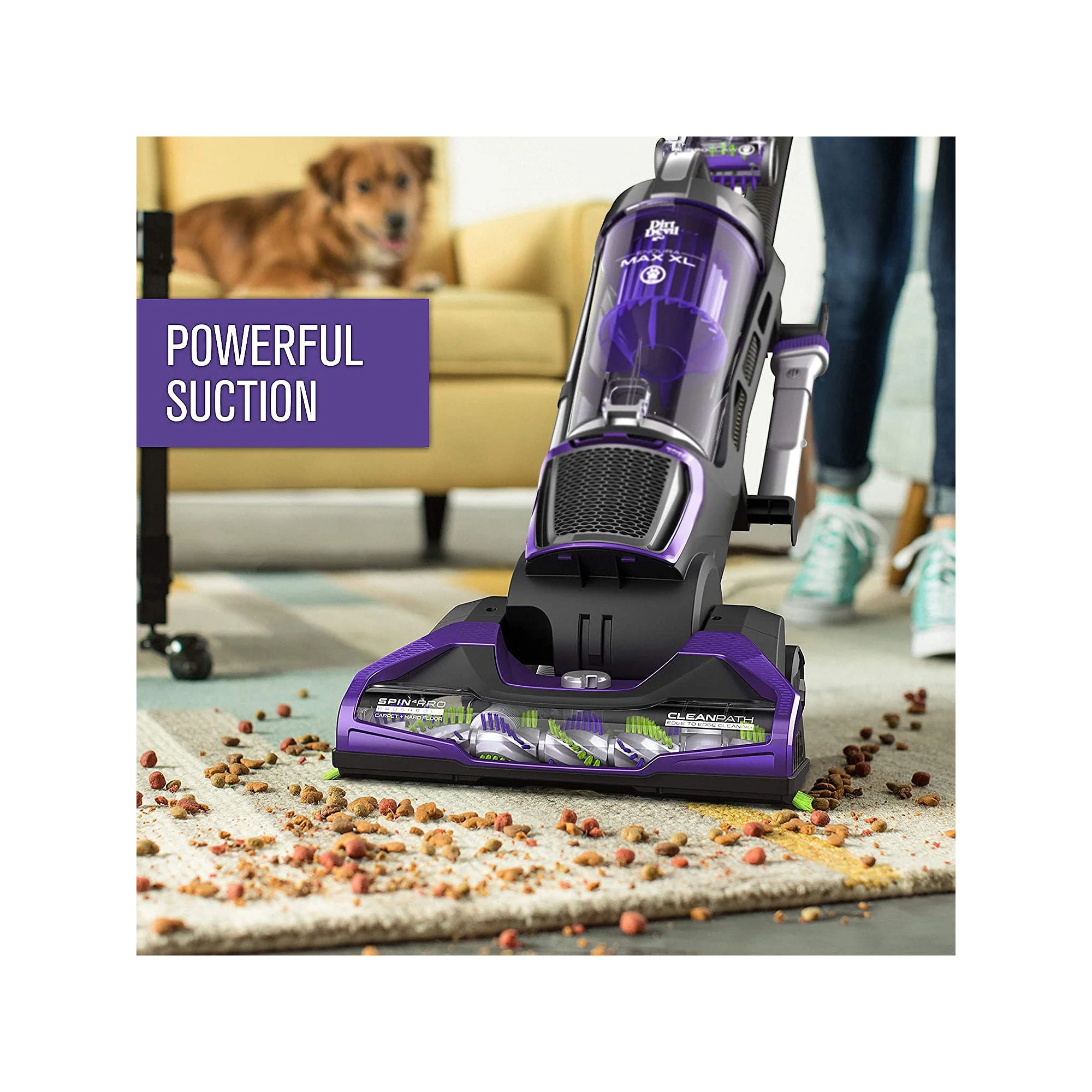 Dirt Devil Endura Max Upright Vacuum Bagless Vivid Violet Metallic (UD70186)