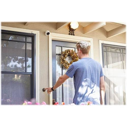 TP-Link - Kasa Outdoor 1080p Wi-Fi Wireless Network Surveillance Camera - White