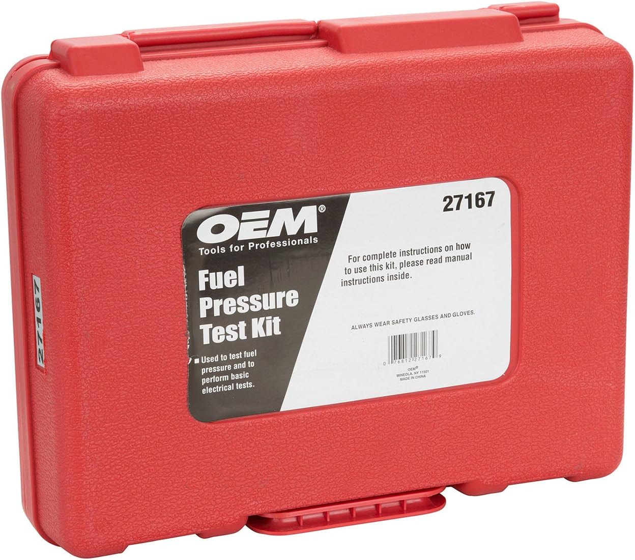 OEMTOOLS 27167 Fuel Pressure Test Kit, Fuel Pressure Gauge, Fuel Pressure Tester, Fuel Pump Pressure Tester, Fuel Pressure Testers