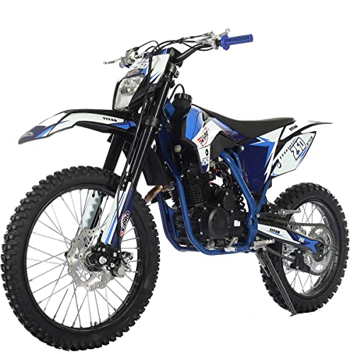 X-PRO 250cc Dirt Bike Zongshen Brand Engine, 5-Speed Manual Transmission, Electric/Kick Start! Big 21"/18" Wheels! (Black)
