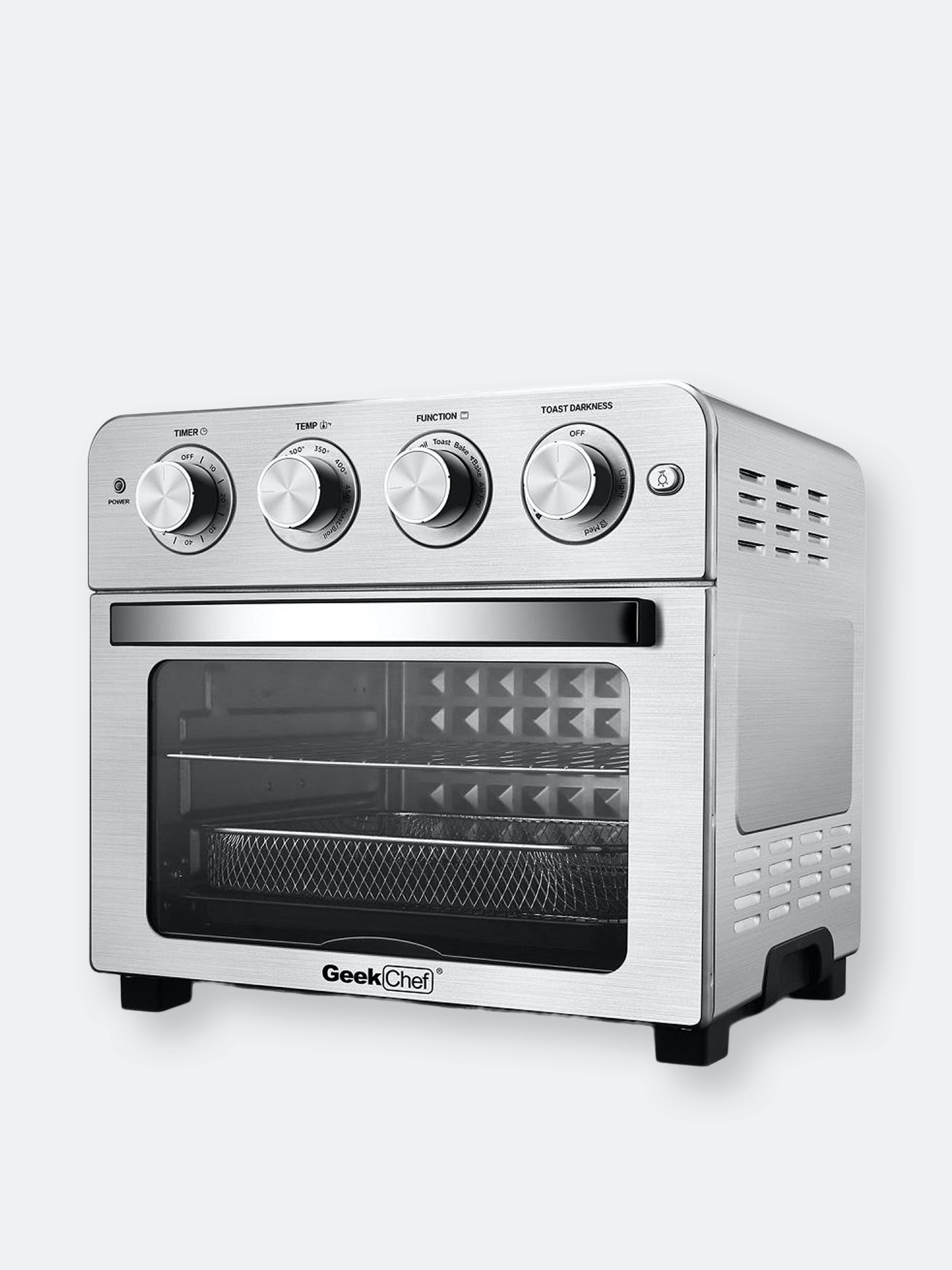 Geek Chef Air Fryer Toaster Oven, 6 Slice 24qt Convection Airfryer Countertop Oven, Roast, Bake, Broil, Reheat, Fry Oil-Free, Co
