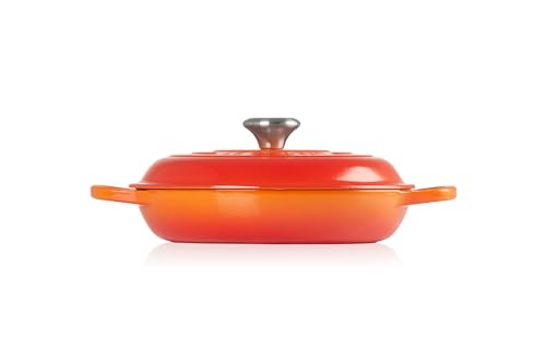 Le Creuset Enameled Cast Iron Signature Braiser, 3.5 qt., Marseille