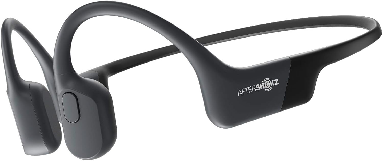 AfterShokz Aeropex - Open-Ear Bluetooth Bone Conduction Sport Headphones - Sweat Resistant Wireless Earphones for Workouts and Running