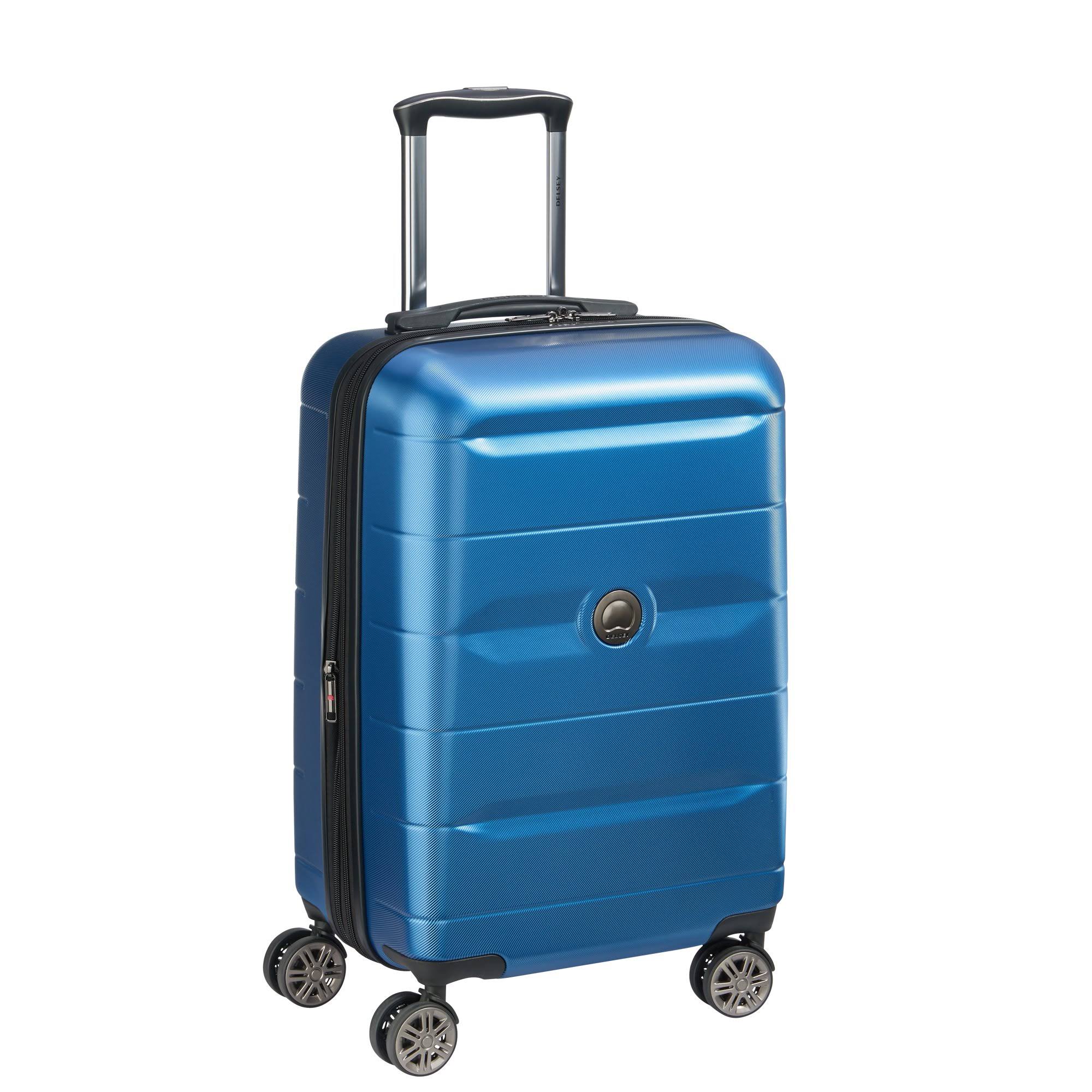 Delsey Comete 2.0 Expandable Spinner Carry-On Steel Blue
