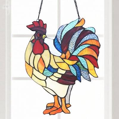 Rusty The Rooster Window Panel Rosalind Wheeler