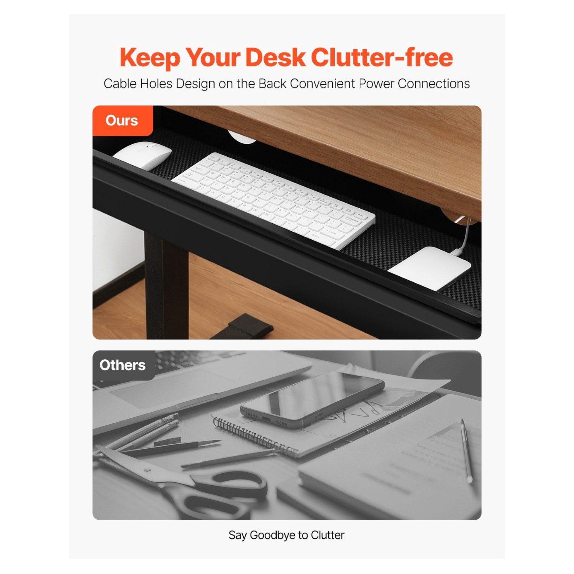 26 inch Under Desk Drawer Organizer, Slide-Out Storage Tray for Home Office, Keyboard Tray, Steel Construction, Smooth Sliding, Space Saver