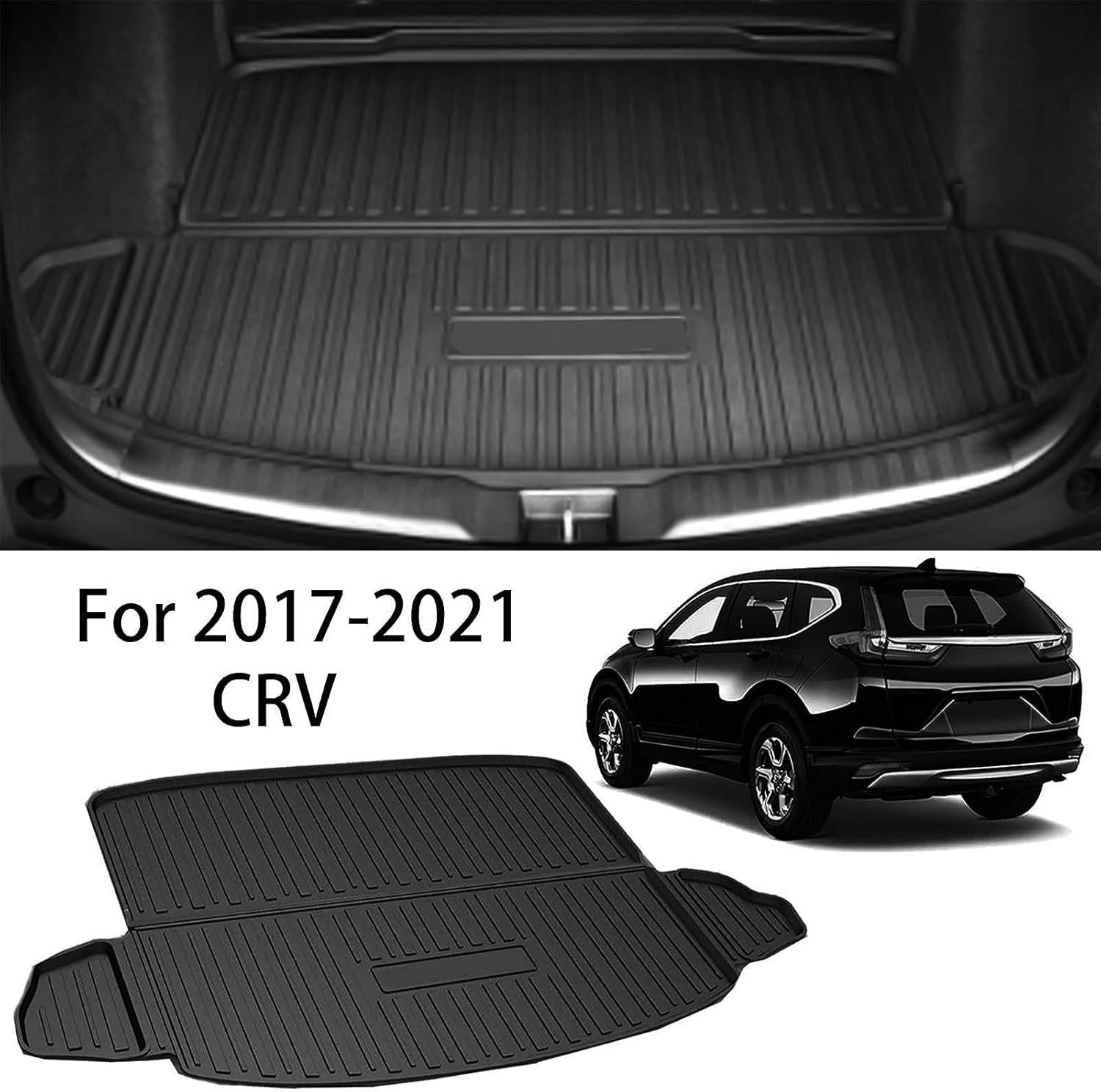 Caartonn Trunk Cargo Mat Cargo Tray Cargo Liner Trunk Cover 2019 2020 2021 Floor Mat for Honda CRV 2017 2018 (NOT FIT for Trunk with SUBWOOFER