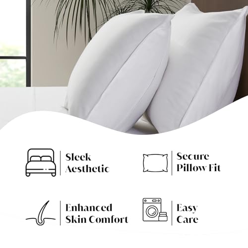 Luxury Bamboo Market | Queen Size Bed Sheet Set | 100% Viscose Made from Bamboo | Organically Grown | Ultra Soft | Cooling Sheets for Hot Sleepers |