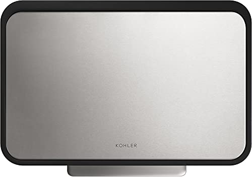 KOHLER 20940-ST 13 Gallon Kitchen Step Trash Can with Foot Pedal, Soft Close Lid, Stainless Steel