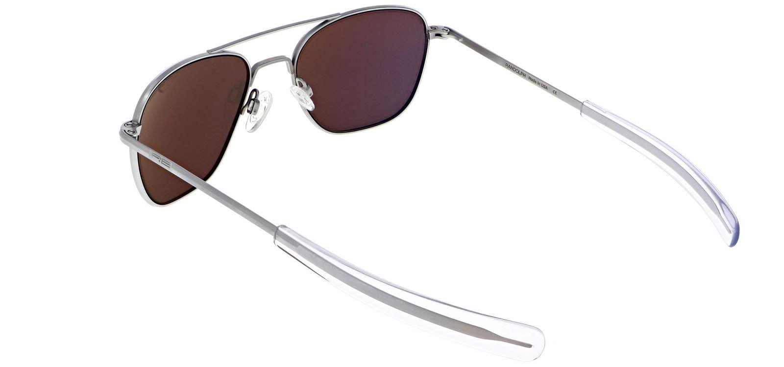 Randolph Engineering Aviator Matte Chrome Sunglasses | AGX Bayonet AR