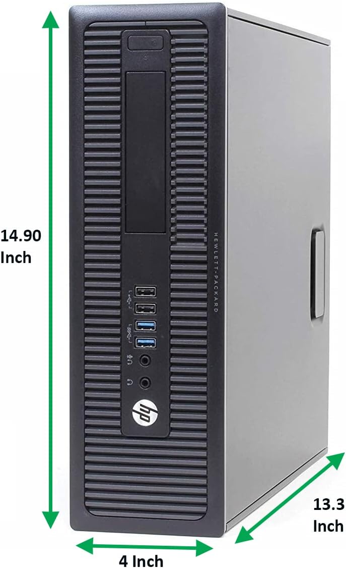 HP 800 G1 Small Form Computer Desktop PC, Intel Core i5 3.20GHz Processor, | 16GB Ram, 128GB SSD + 500GB HDD | HDMI, AMD Radeon RX-550 4GB Graphics