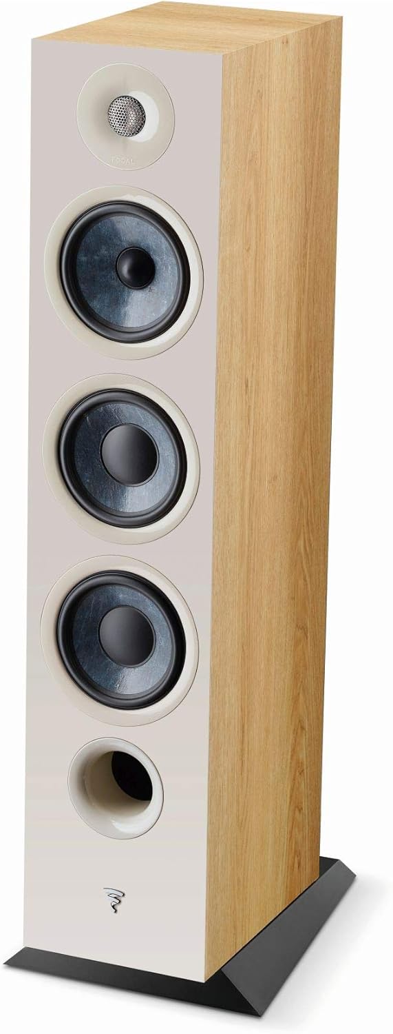 Focal Chora 826 3-Way bass Reflex floorstanding Speakers, Light Wood
