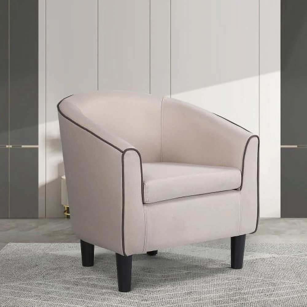 Accent Chair, Modern Accent Arm Chair, Suit for Living Room Bedroom Small Spaces Apartment Office (Fabric Beige)