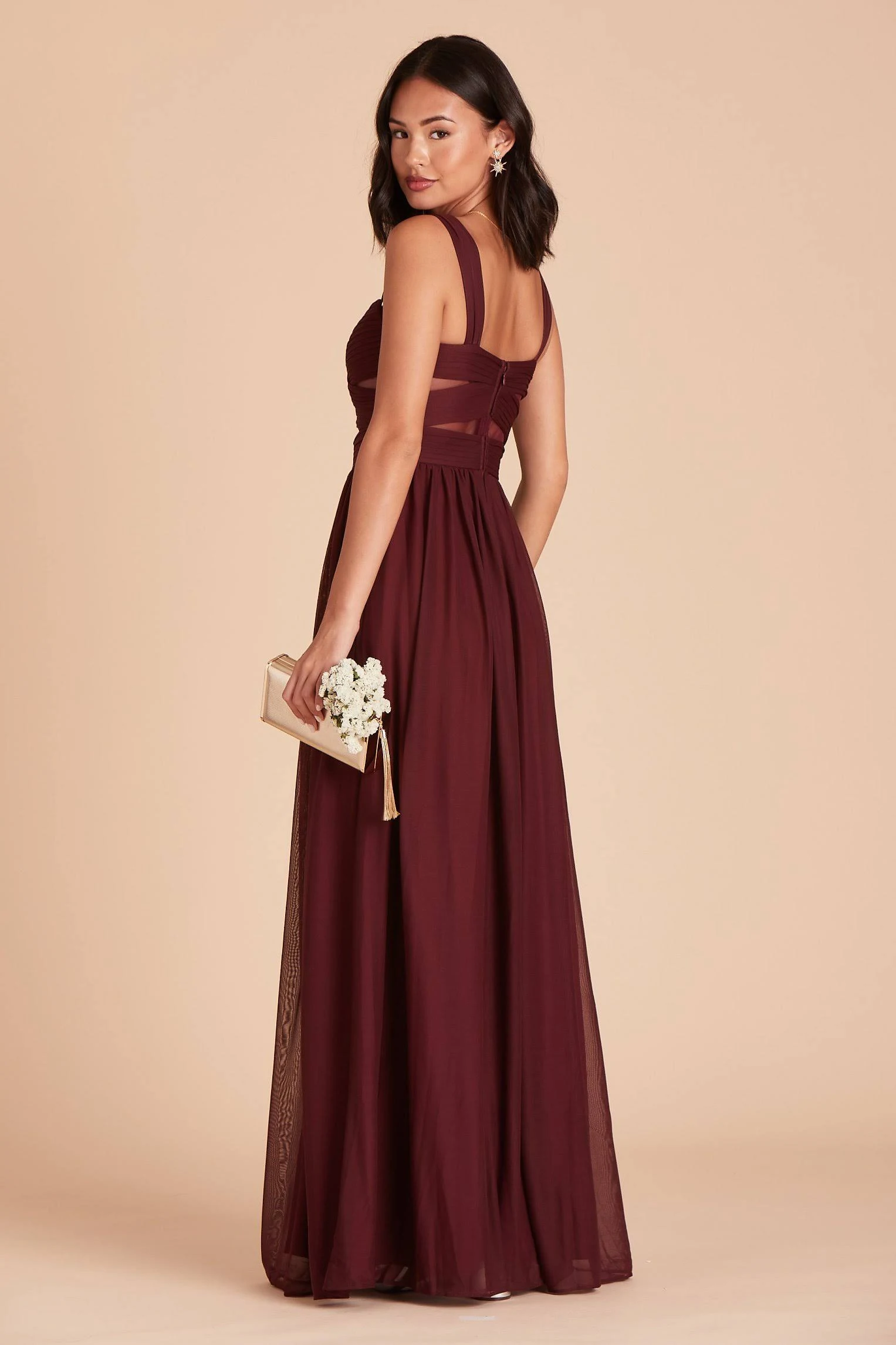 Birdy Grey Elsye Bridesmaid Dress in Cabernet S / Cabernet