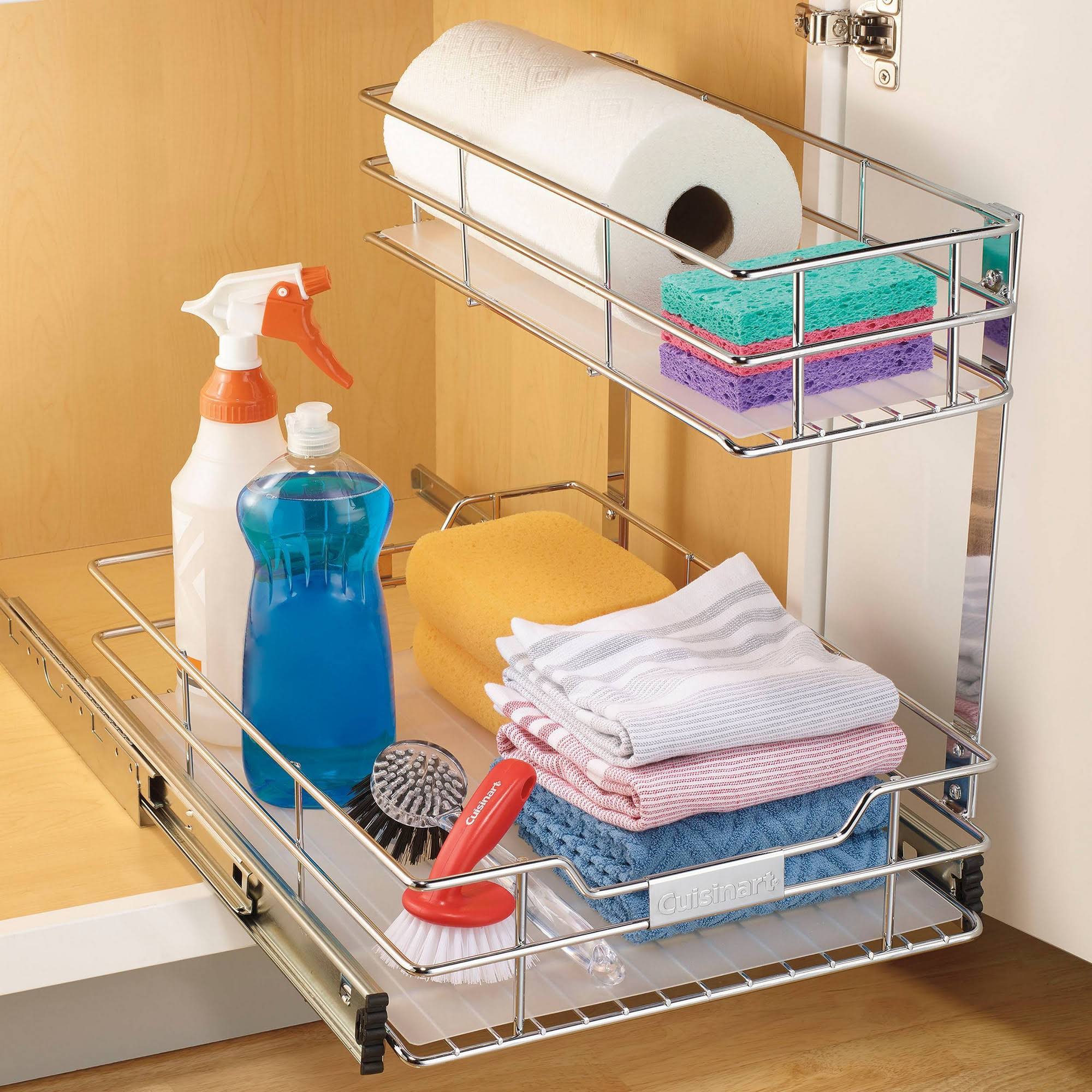 Cuisinart 2-Tier Sliding Cabinet Organizer