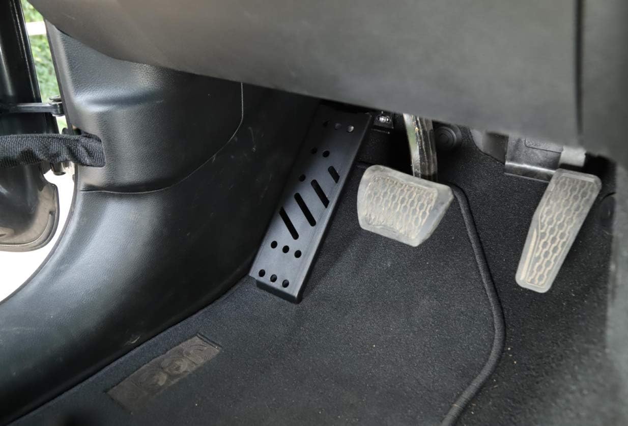 Hgcar Jeep Wrangler JL Foot Rest Pedal, Left Foot Rest Dead Pedal Black for Jeep Wrangler JL 2018-2021