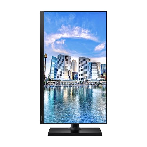 SAMSUNG FT45 Series 27-Inch FHD 1080p Computer Monitor, 75Hz, IPS Panel, HDMI, USB Hub, Height Adjustable Stand, 3 Yr WRNTY (LF27T450FQNXGO),Black