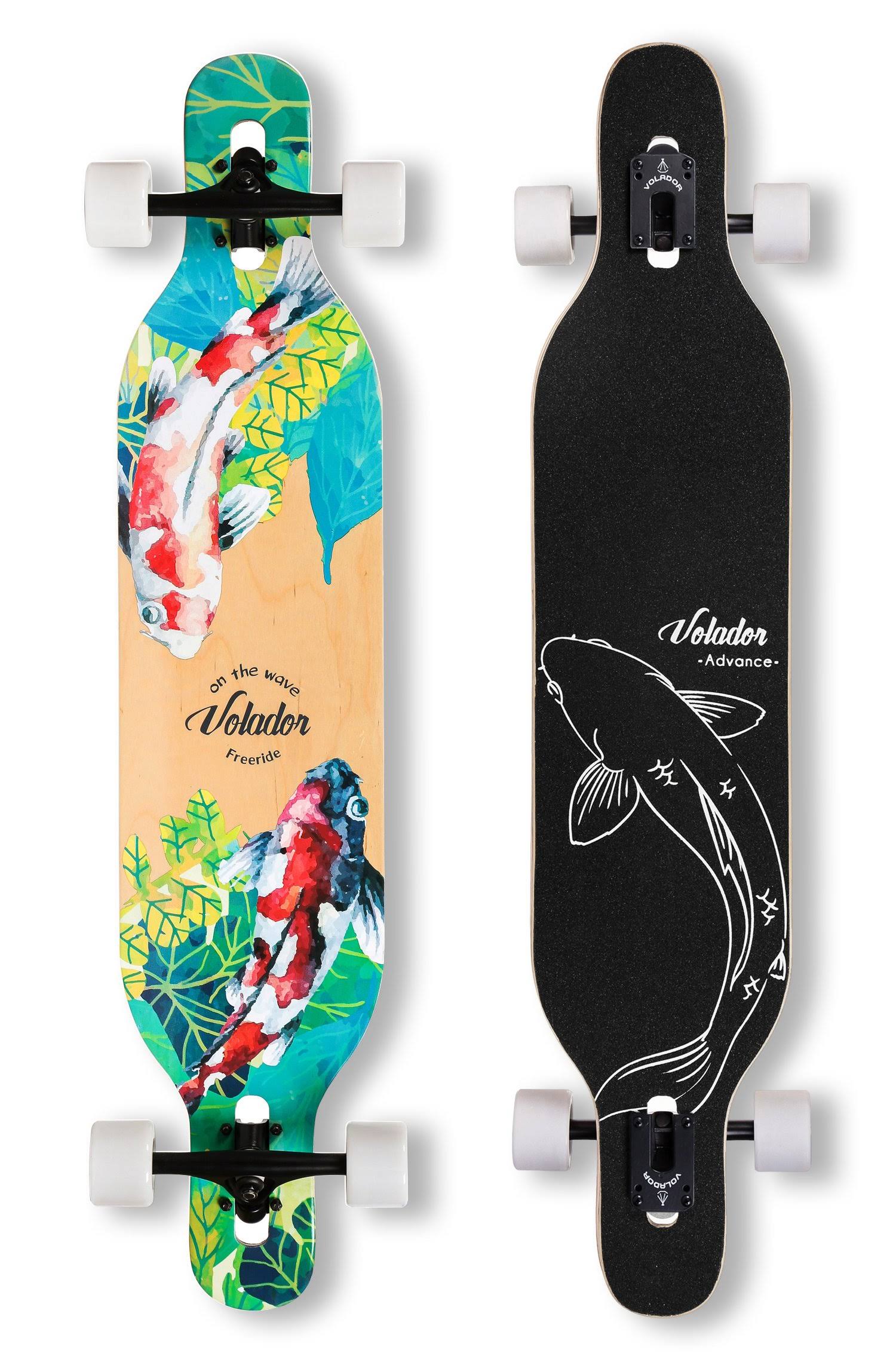 Volador 42inch Freeride Longboard Complete Cruiser Drop Through Deck - Camber