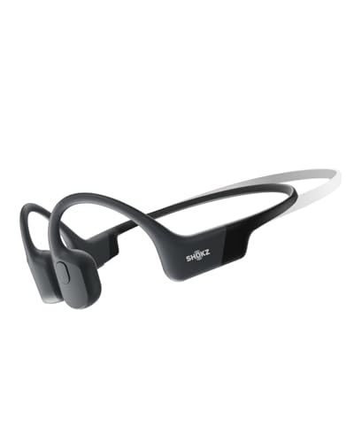 SHOKZ OpenRun - Open-Ear Bluetooth Bone Conduction Sport Headphones, Sweat Resistant Wireless Earphones for Workouts and Running, Built-in Mic