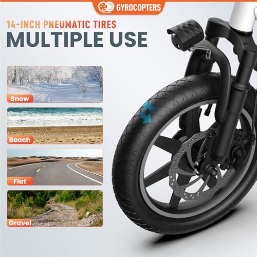 Frost Electric Bike for Adults | UL2849 Safe Folding Ebike 350W Brushless Motor | 14-inch Tires Compact Bike | Speed up to 25kmph/15.5mph 36V Battery