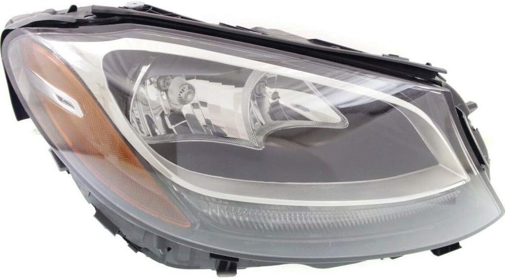 For Mercedes-Benz Headlight Assembly C300 2015 2016 2017 Pair Driver and Passenger Side Halogen CAPA Certified For MB2502220