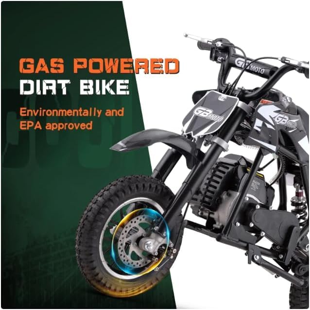 Superrio 49CC 2-Stroke Gas Power Mini Dirt Bike Dirt Off Road Motorcycle (Red)