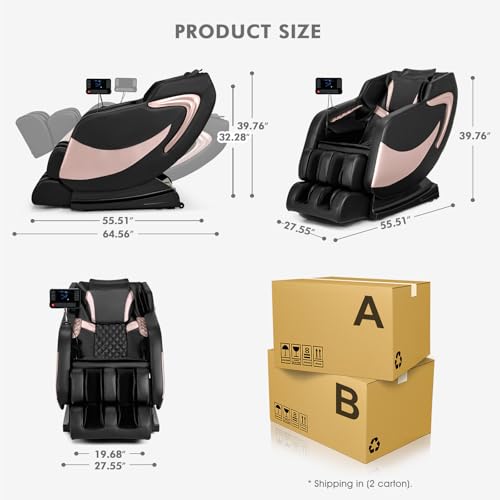 Artist hand Massage Chair Full Body, Zero Gravity Massage Chair Shiatsu Massage Recliner with 5 Auto Modes, Back & Upper Legs Heating