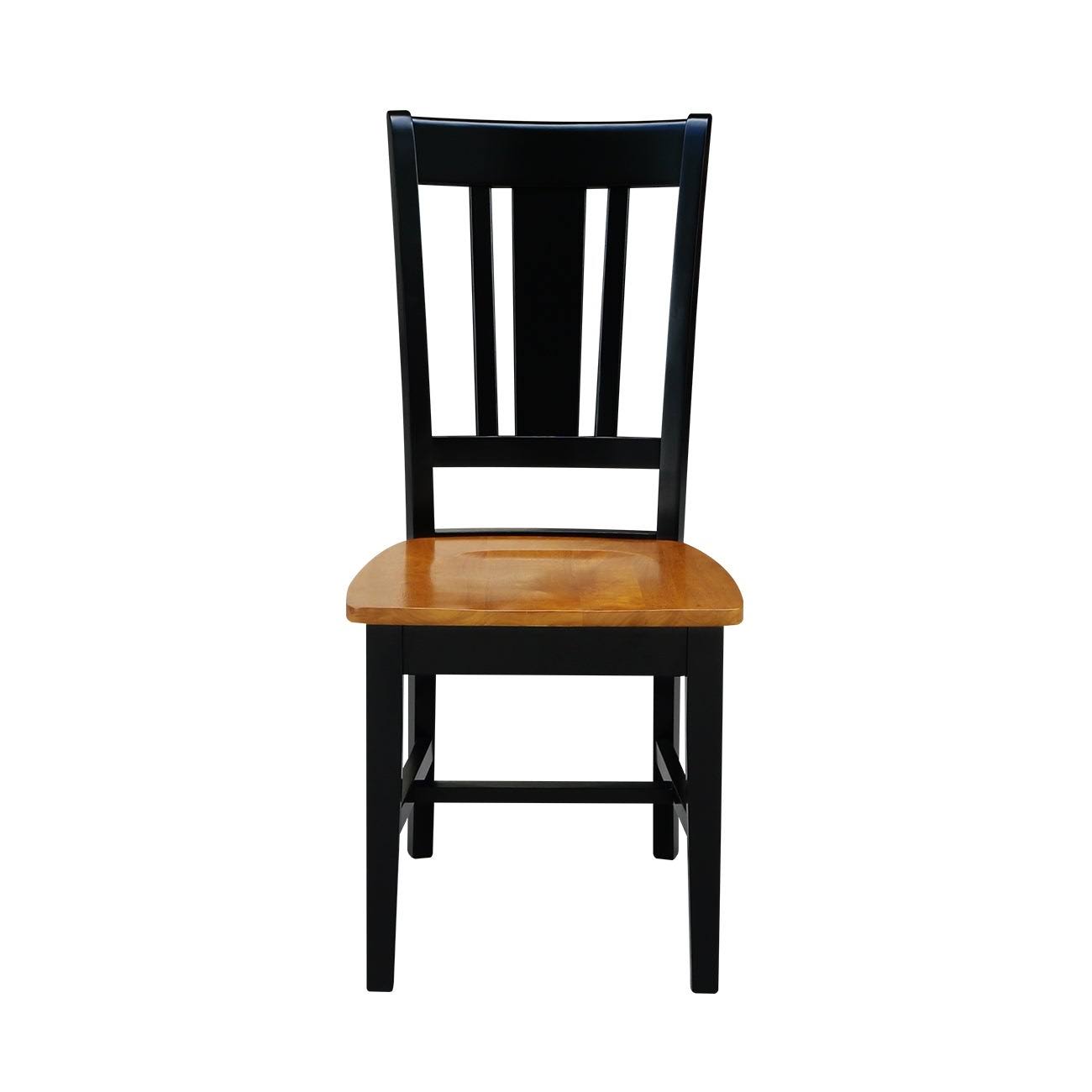 International Concepts 30x22 Round Top Pedestal Table with 2 Chairs, Espresso