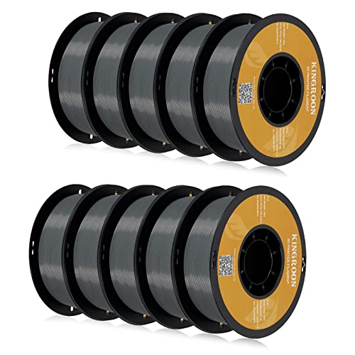 Kingroon PLA 3D Printer Filament, 12Rolls, Dimensional Accuracy +/- 0.03 mm, 12kg Spool(26.4lbs)
