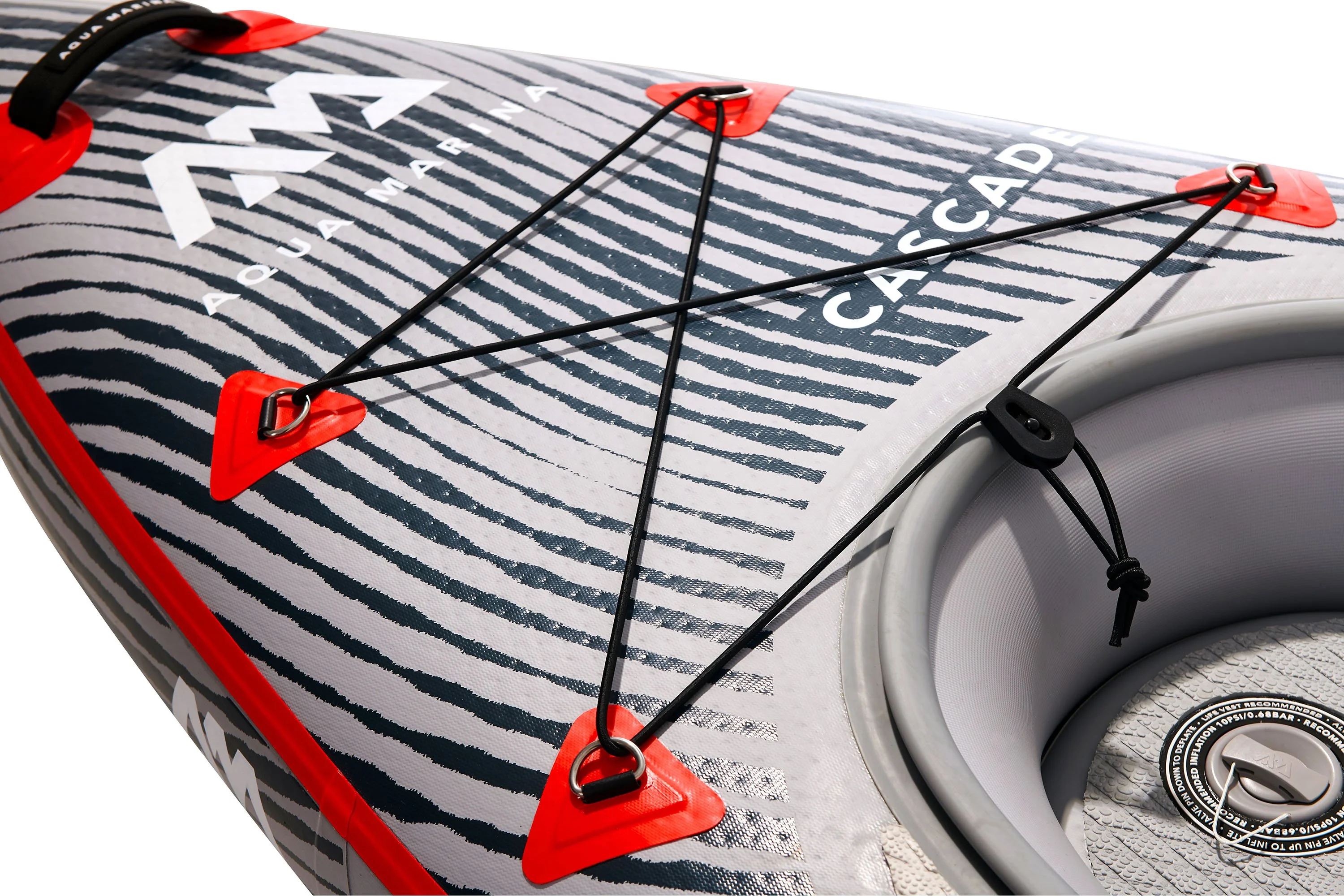 Aqua Marina VERSATILE / HYBRID KAYAK - CASCADE 11'2 - Inflatable KAYAK Package, including Carry Bag, Paddle, Fin, Pump & Safety Harness