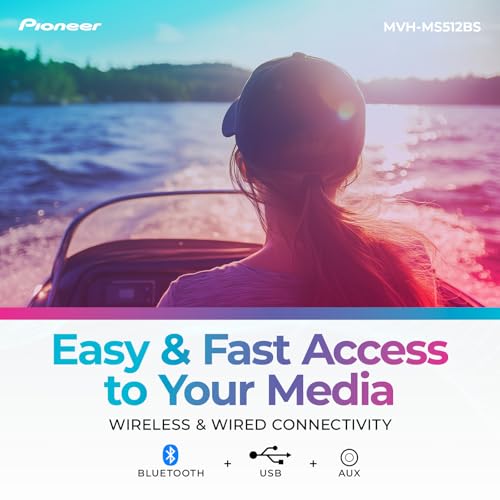 Pioneer MVH-S322BT Bluetooth Car Stereo with USB/AUX Inputs, Smartphone Connectivity, Pioneer Smart Snyc