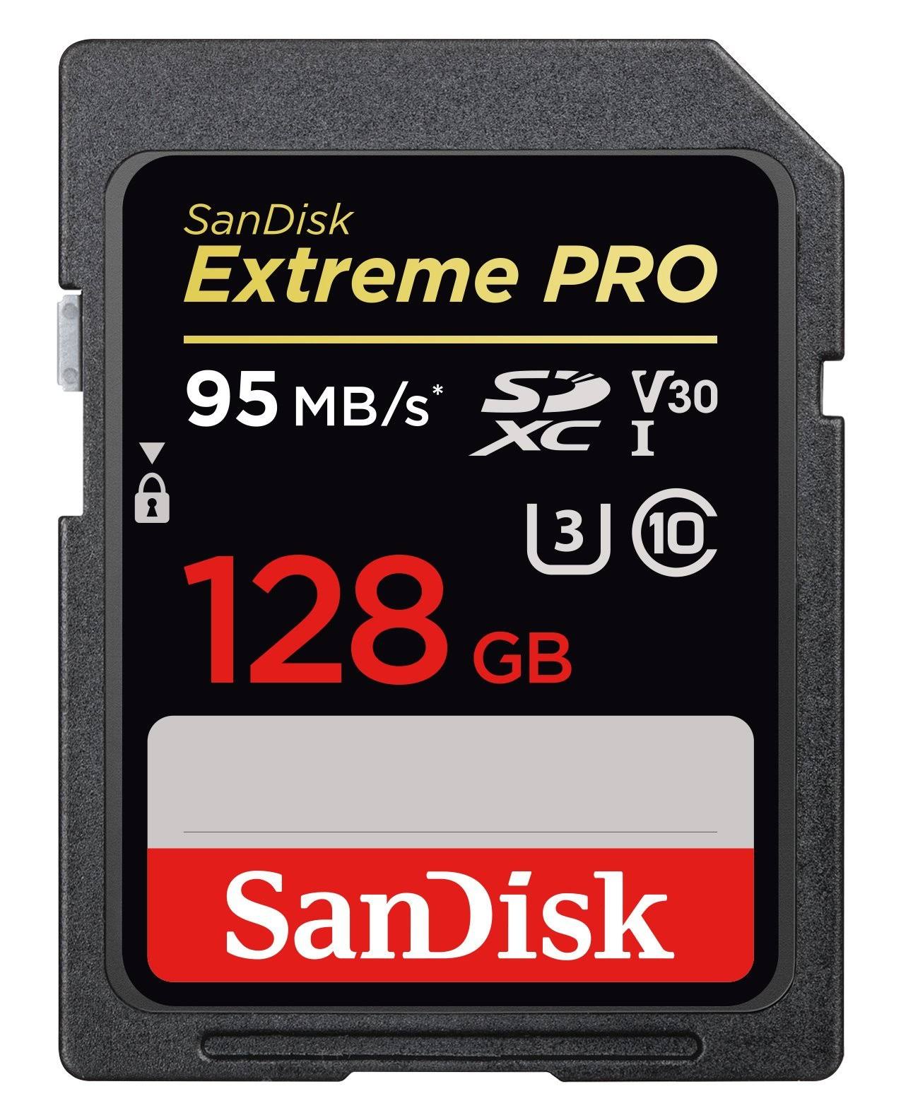 SanDisk Extreme Pro 128GB SDXC UHS-I Card (Sdsdxxg-128G)